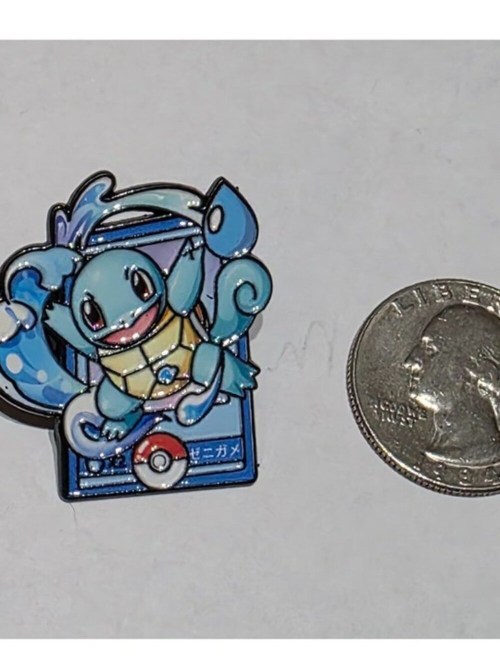 Squirtle Water TCG Card Enamel Pin Cute Pokemon Anime Collector - Picture 4 of 4